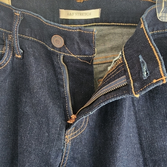 Abercrombie & Fitch Stretch Skinny Jean Dark Wash Size 30 Inseam 30 - Picture 5 of 7